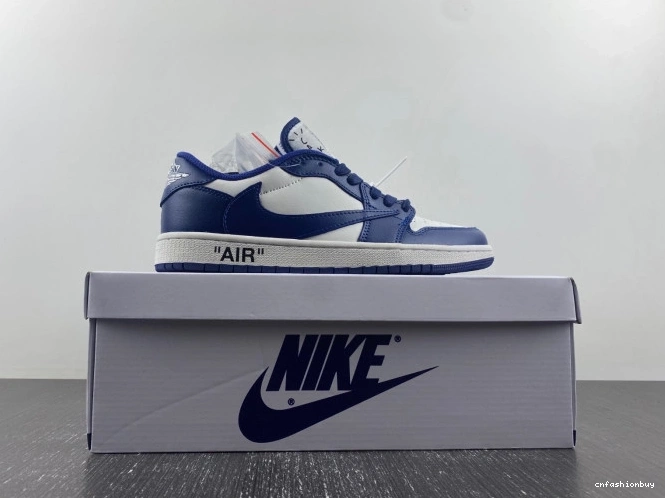 SCOTT AIR JORDAN X CUSTOM OFF-WHITE DM7890-101 1 X TRAVIS 1123